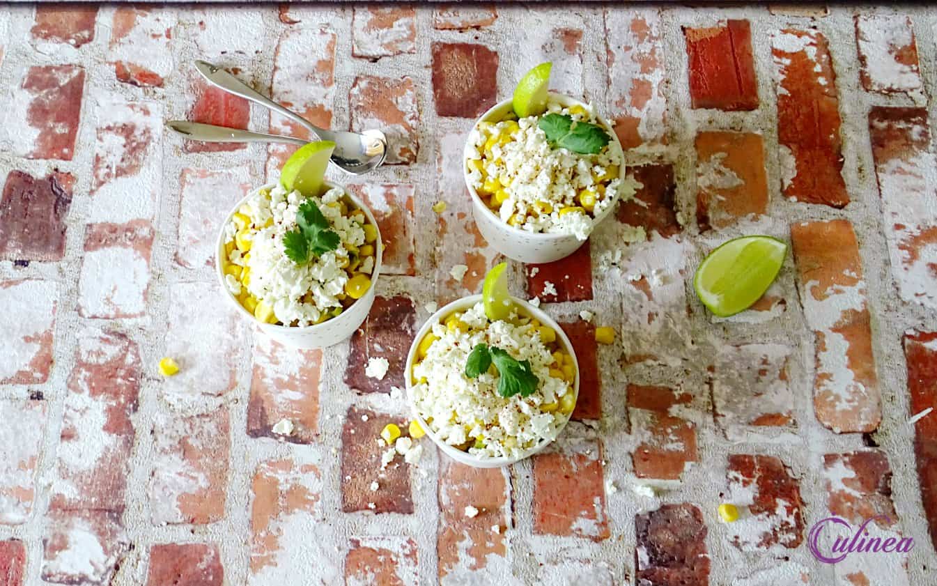 Mexicaanse maïssalade esquites