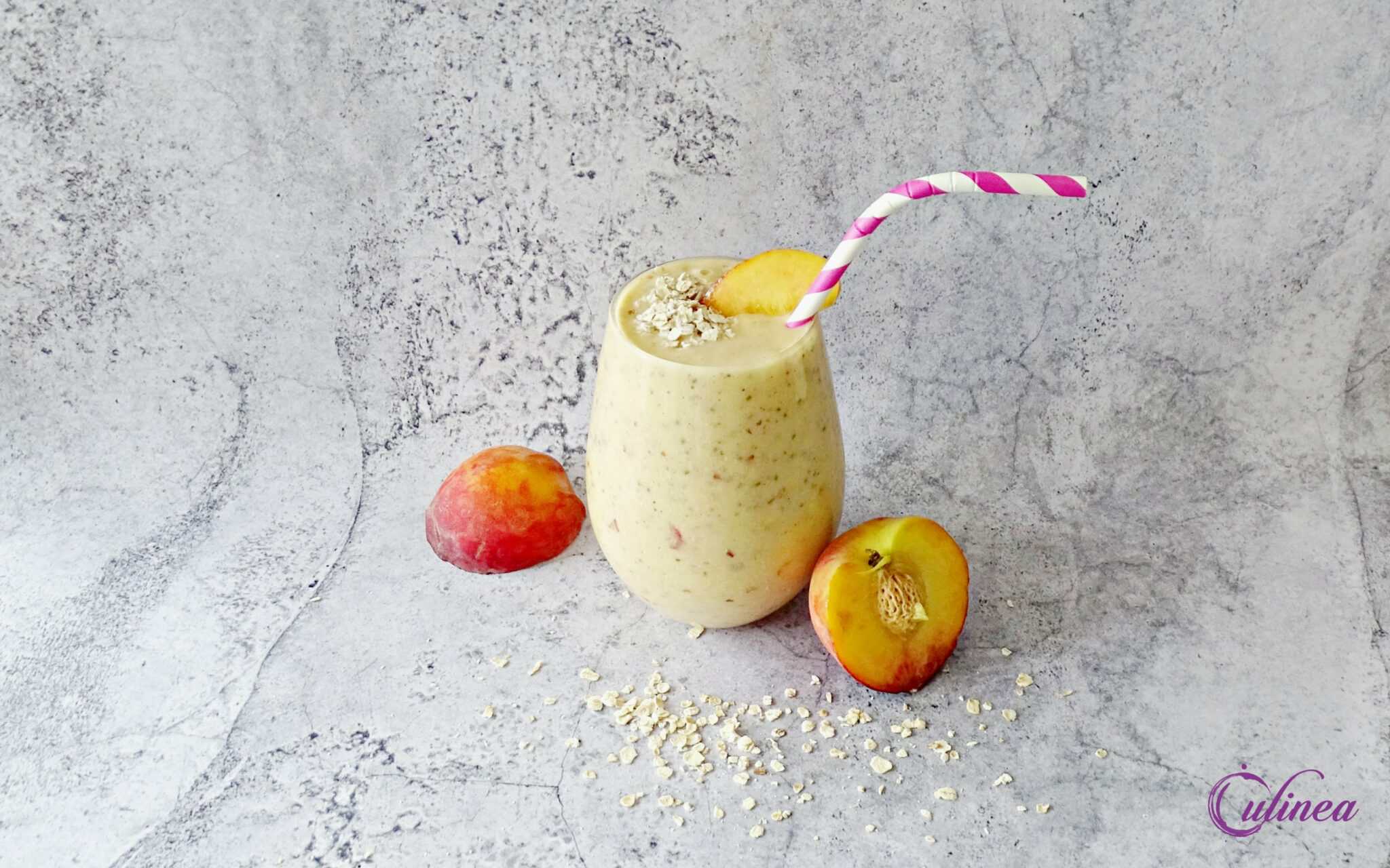 Perzik havermout smoothie