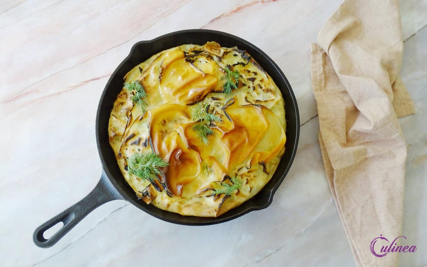 Hartige Griekse preitaart Prasopita