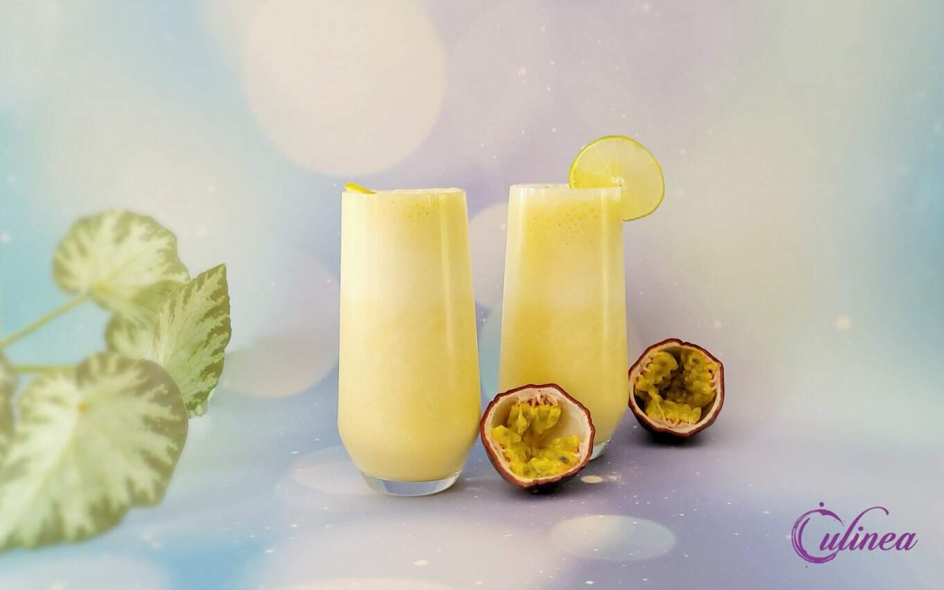 Passiefruit smoothie met kokosmelk