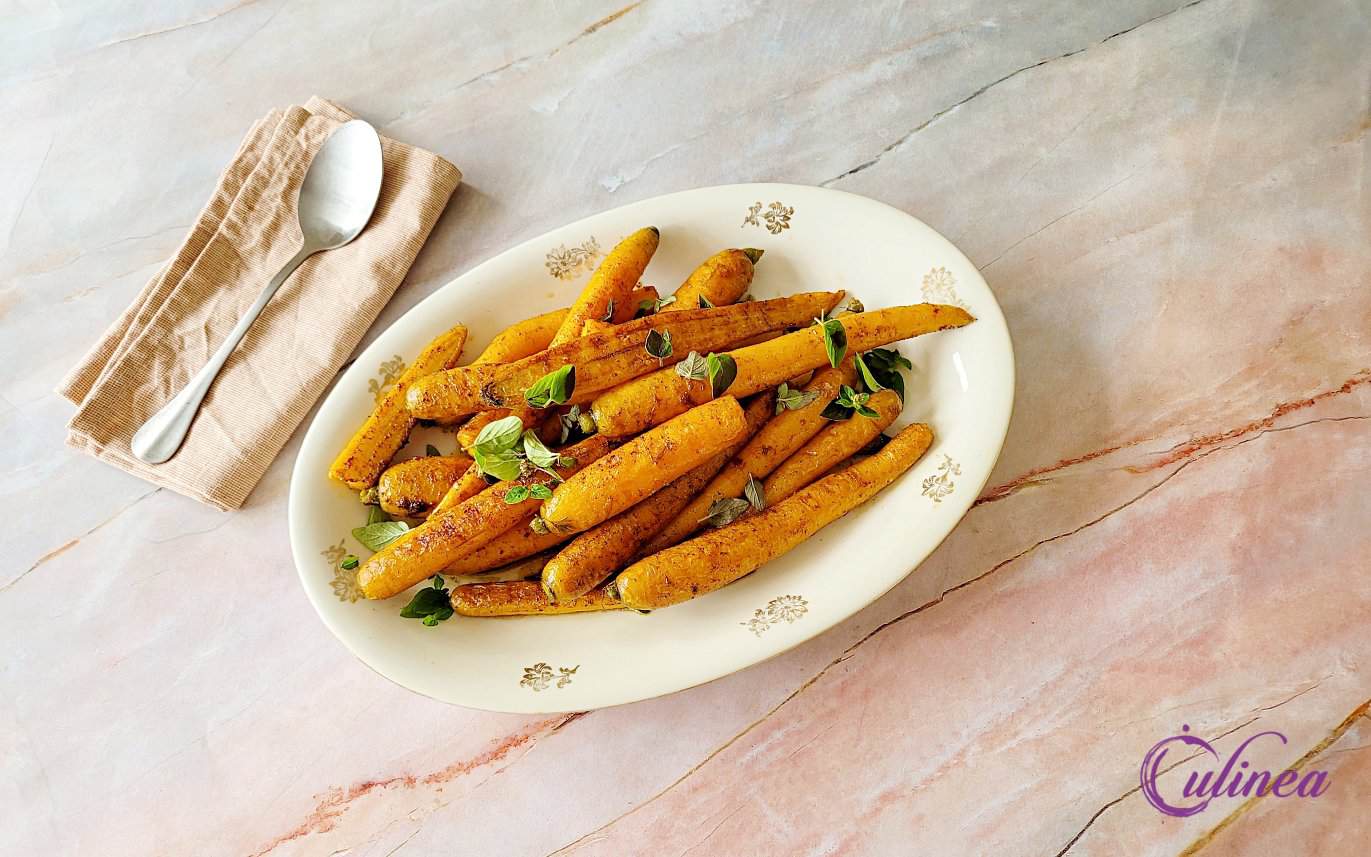 Geroosterde wortelen met berbere kruiden