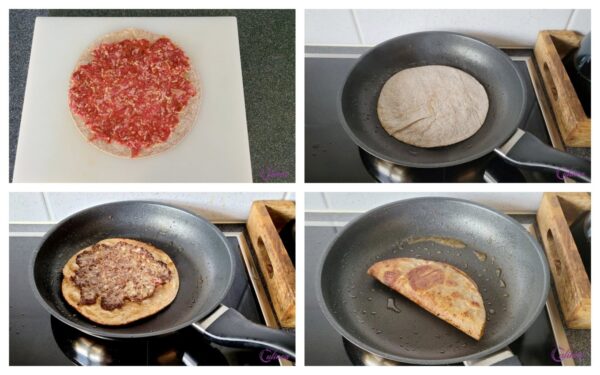 Taco burger met salsa