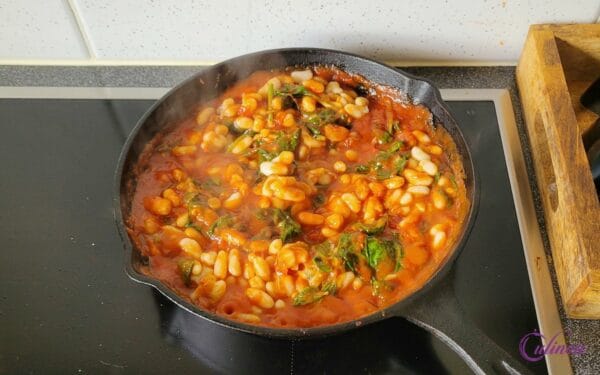 witte bonen gratin met tomaten