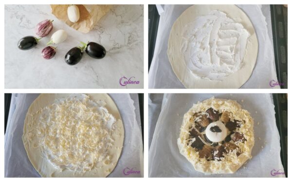 Galette met Hasselback Aubergine