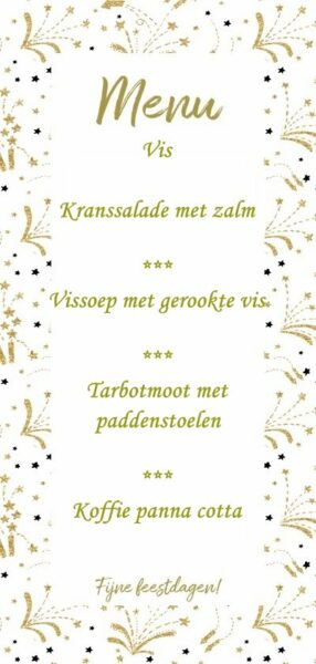 Vier verschillende Kerstmenu’s