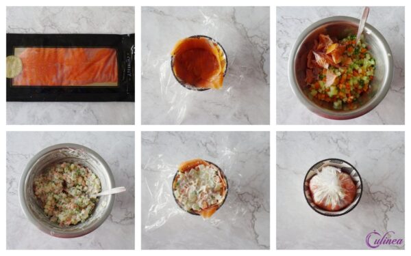 Zalmbonbon Gevuld met Zalmsalade