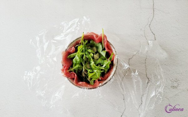 Carpaccio bonbon met ei