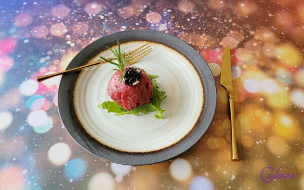 Carpaccio bonbon met ei