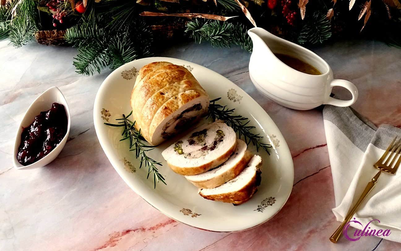 Gevulde kalkoenfiletrollade