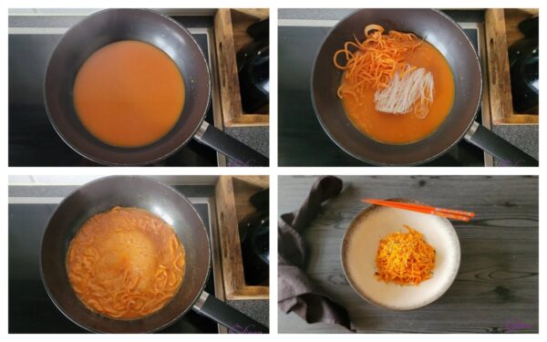 Oranje Noedels met Wortel