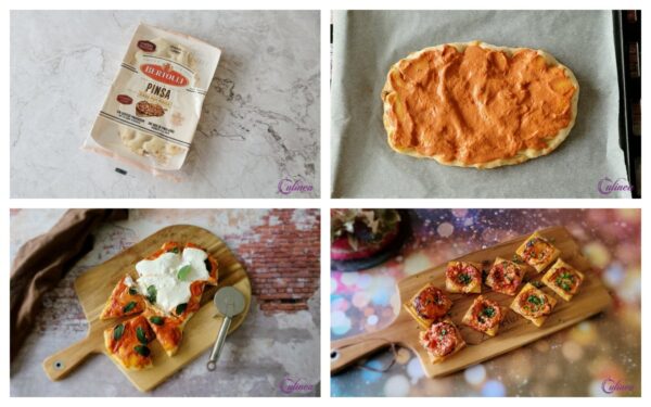 Pinsa alla Vodka met Burrata