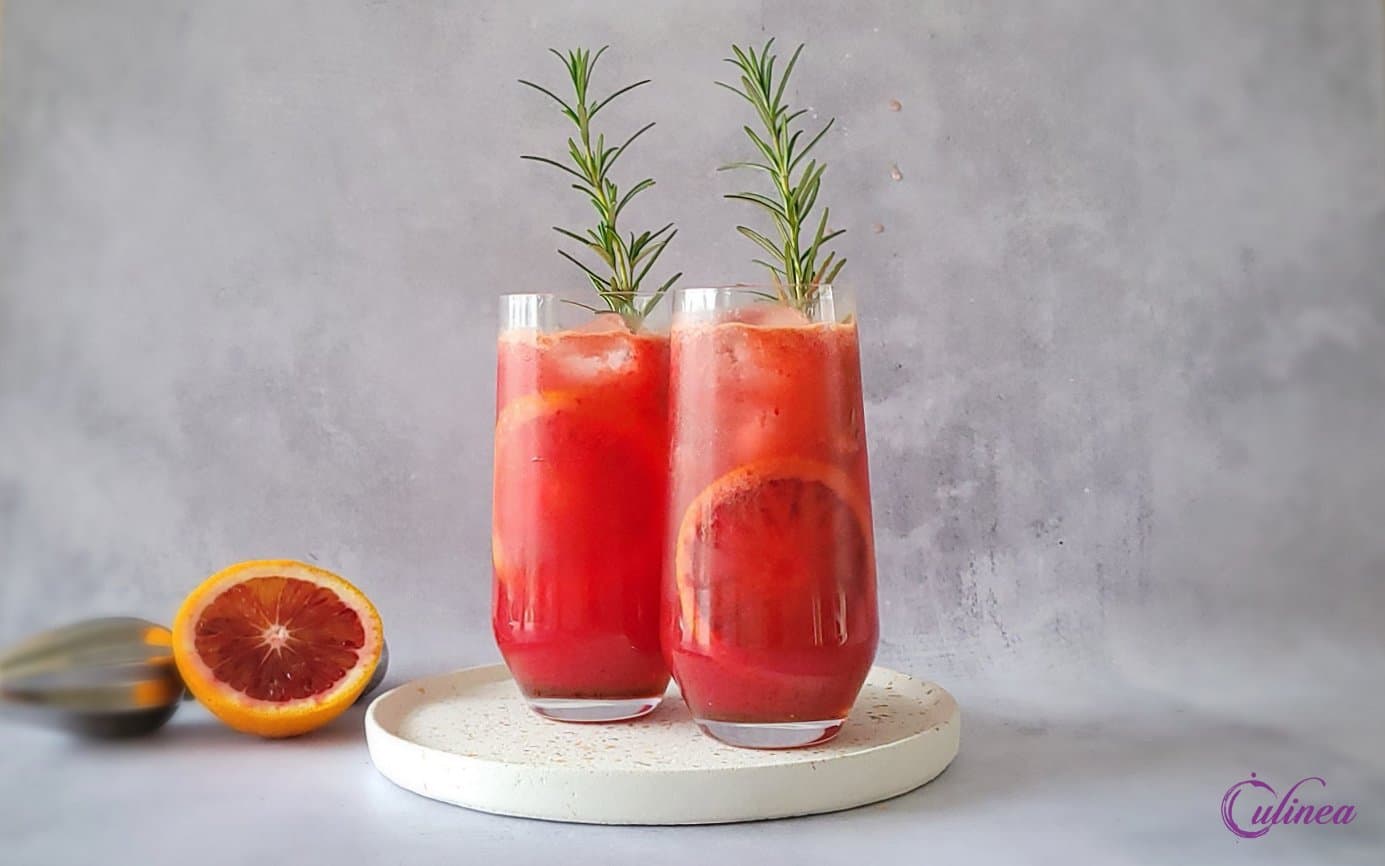 Bloedsinaasappel rozemarijn Fizz