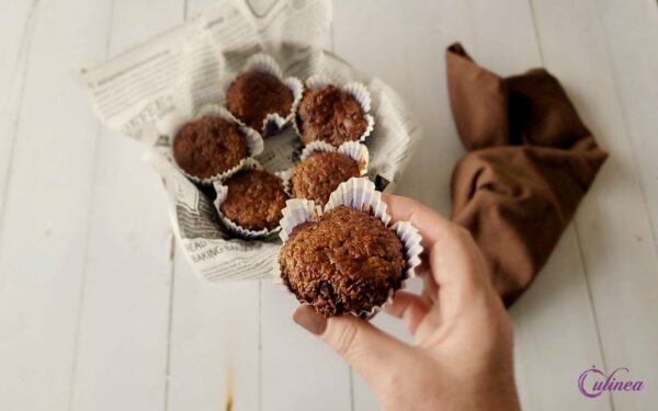 Banaan chocolade havermuffins