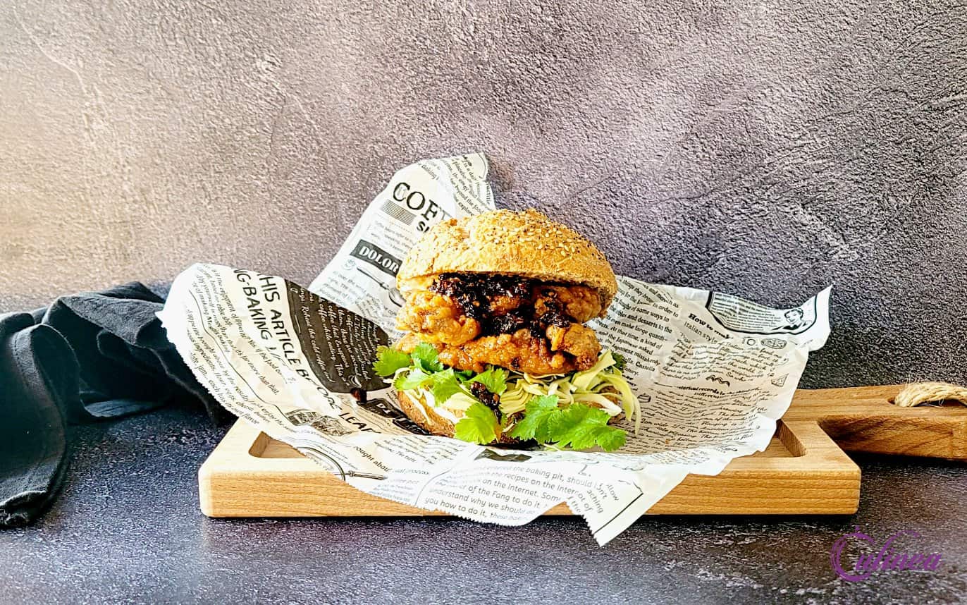 Krokante chili kipburger