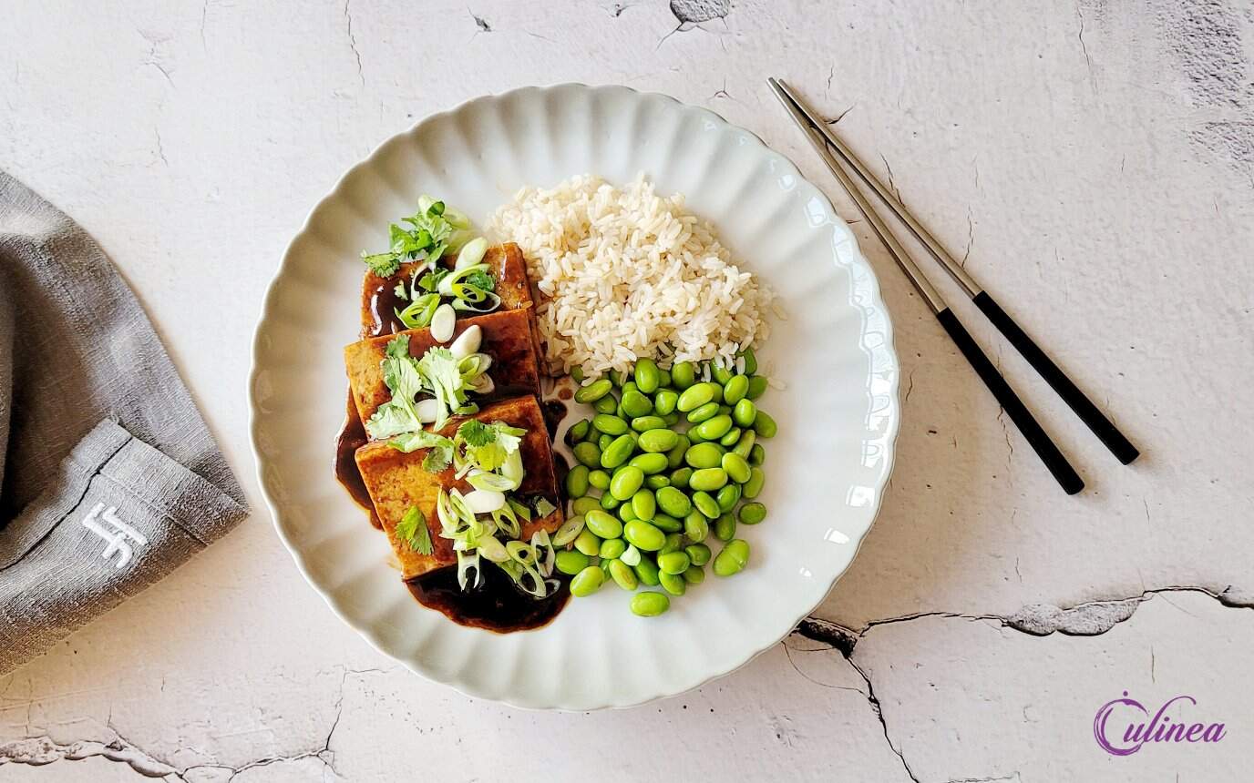 Pittige gestoofde tofu