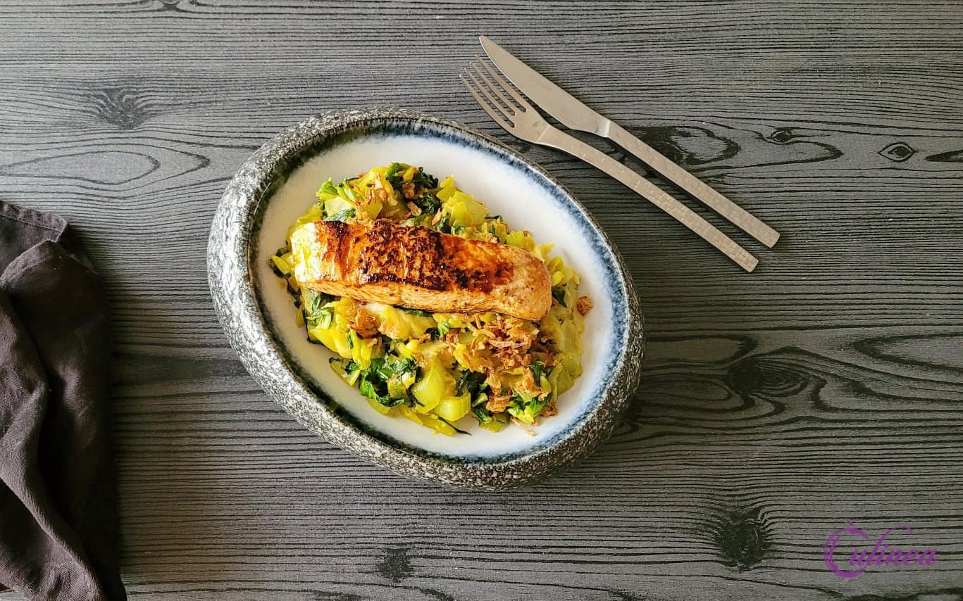 Stamppot paksoi met zalm