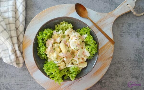 Quiche met groene asperges en brie