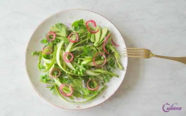 Quiche met groene asperges en brie