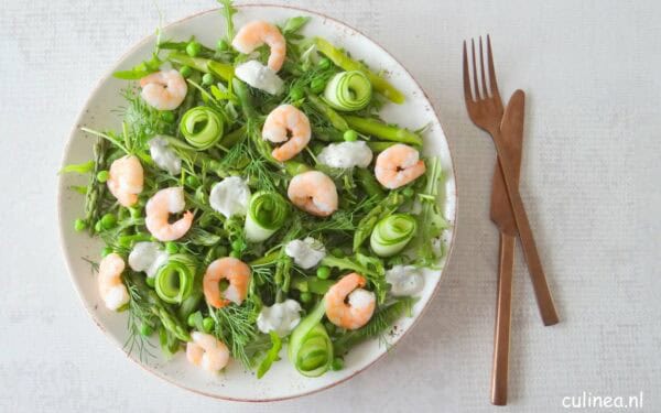 Quiche met groene asperges en brie