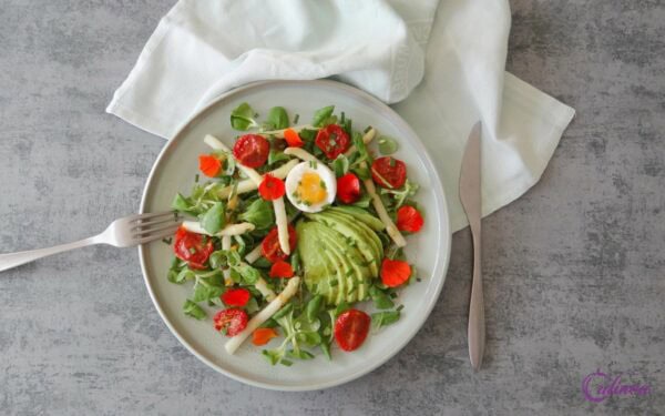 Quiche met groene asperges en brie