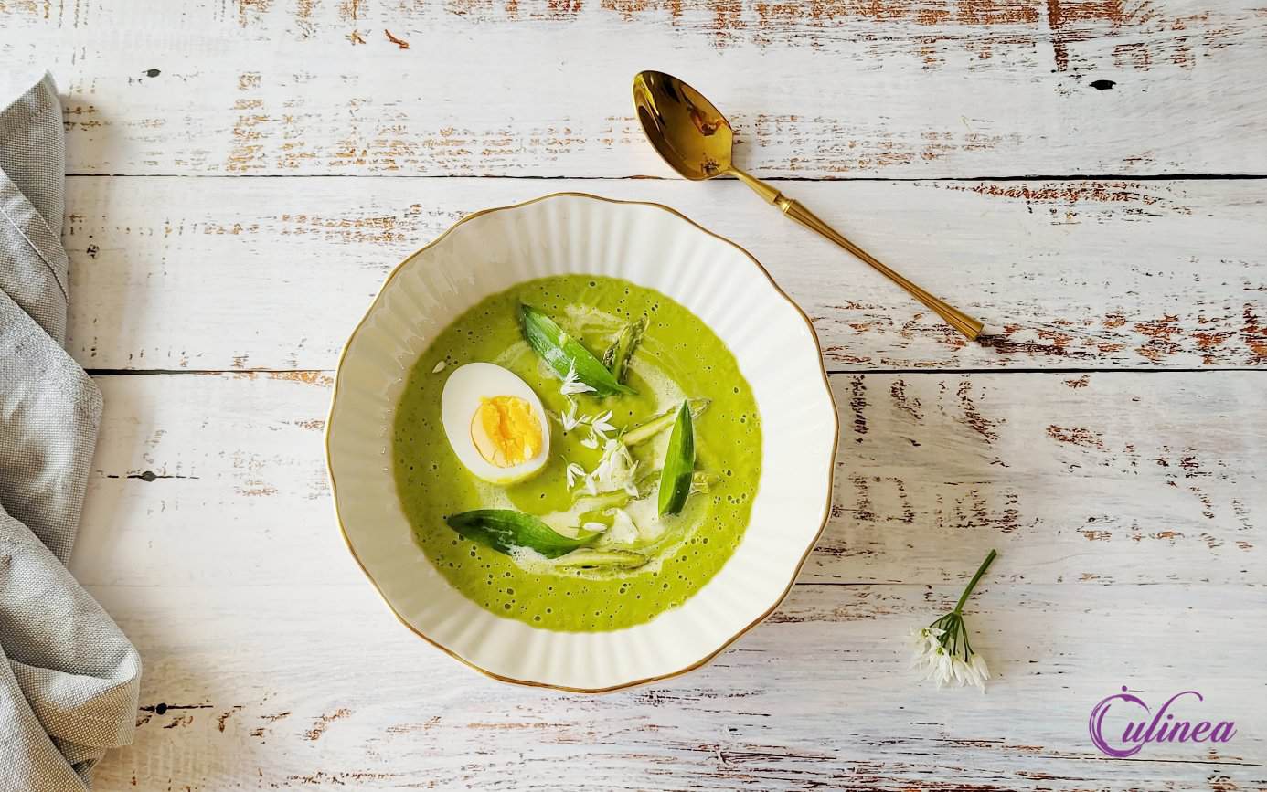 Groene aspergesoep met daslook