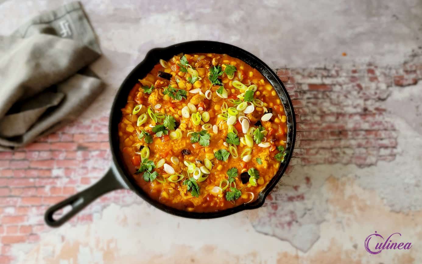 Kip in tomaten kaassaus