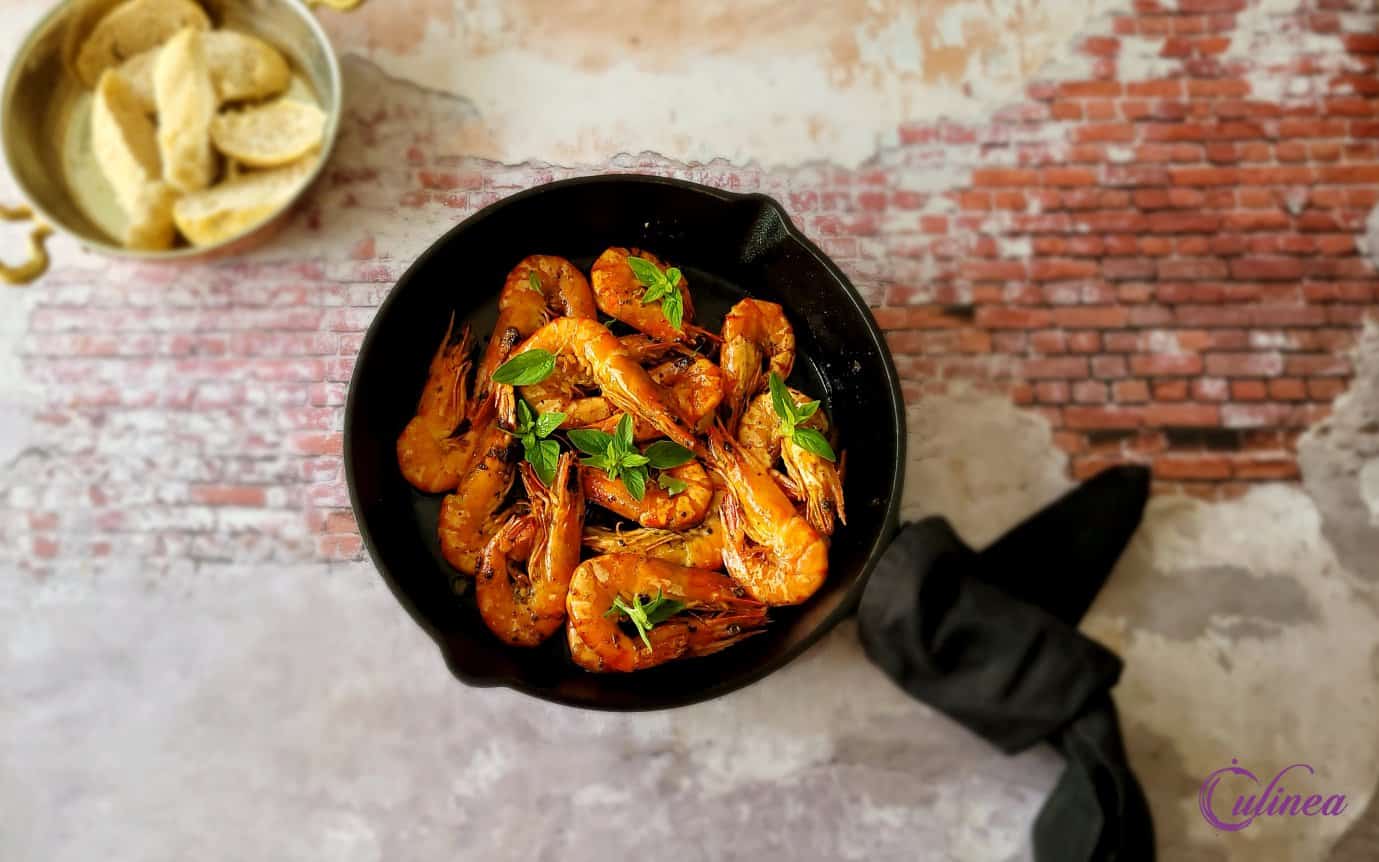 Pittige Cajun tijgergarnalen