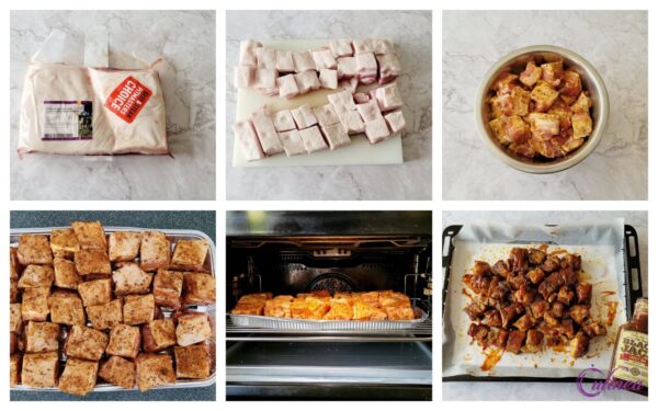 Buikspek burnt ends uit de oven