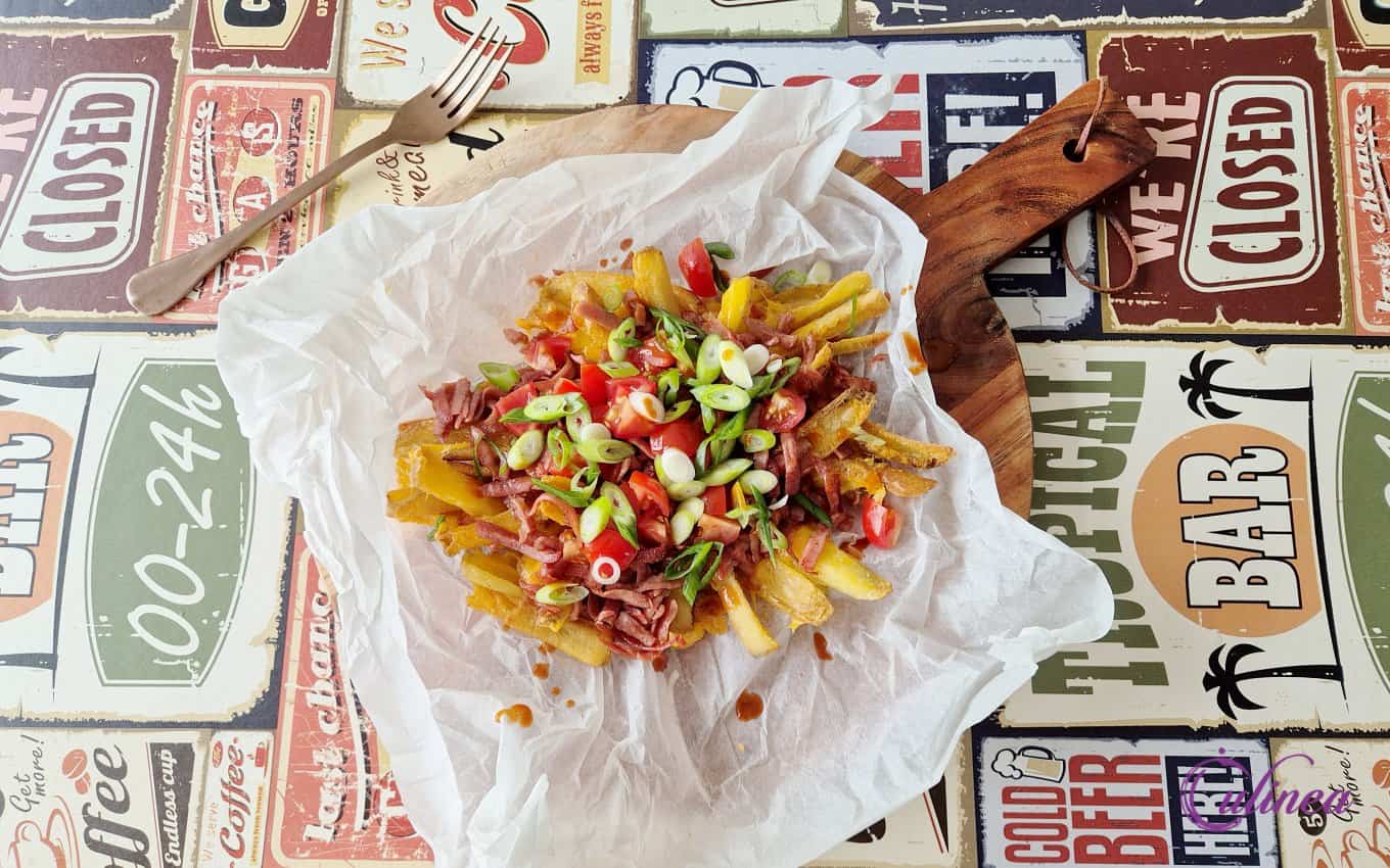 Patatje met pulled smac