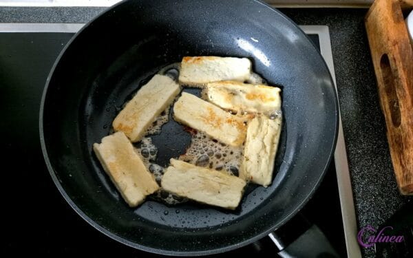 Pitabroodjes met halloumi