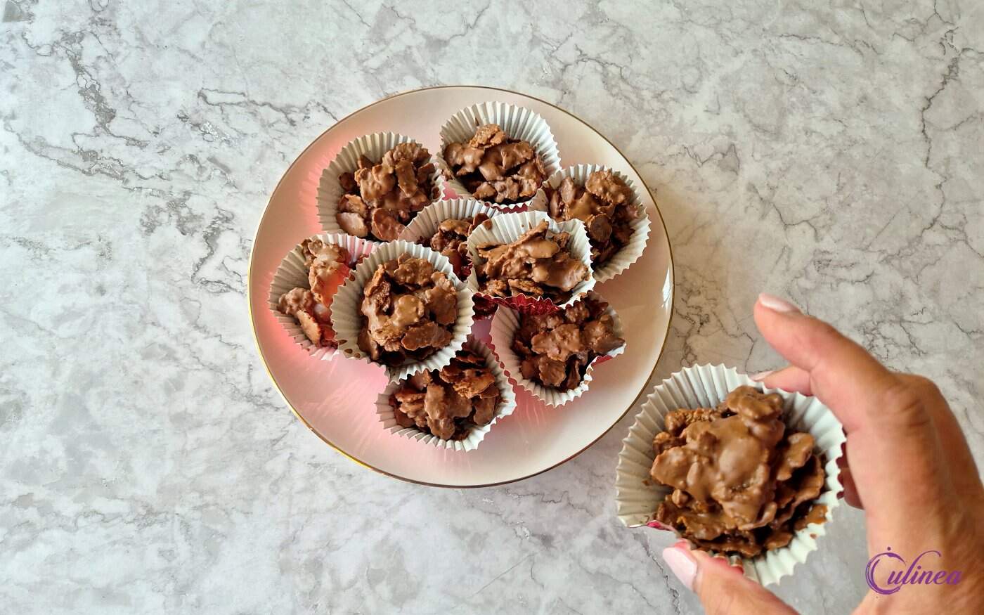 Chocolade cornflakes koekjes