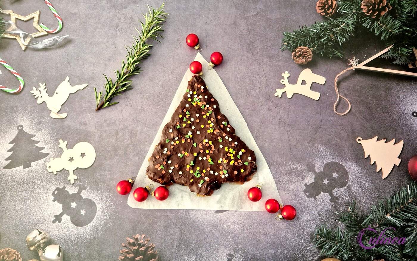 Chocolade dadel kerstboom