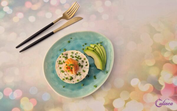 Hartige cheesecake met gerookte zalm