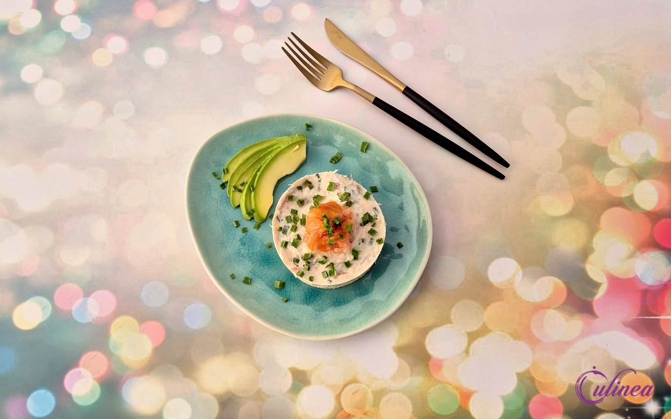 Hartige cheesecake met gerookte zalm