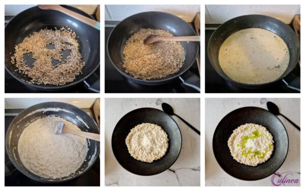 Parelgort Risotto met Geitenkaas