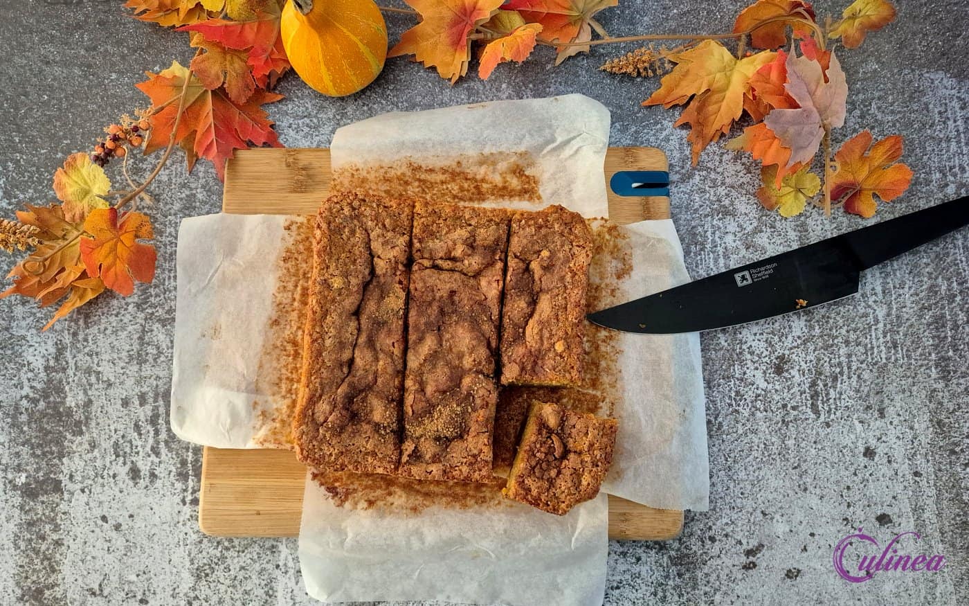 Pompoencake met kaneelsuiker