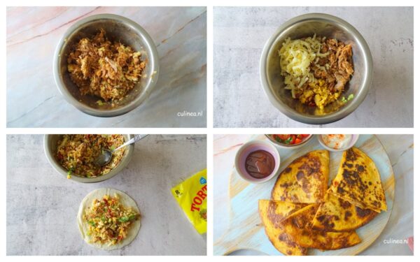 Quesadilla Recept met Pulled Pork