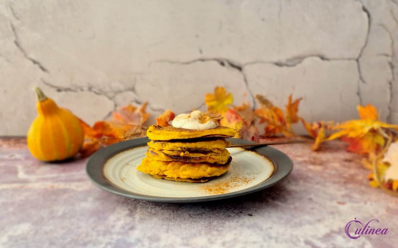 Zoete pompoen pannenkoekjes