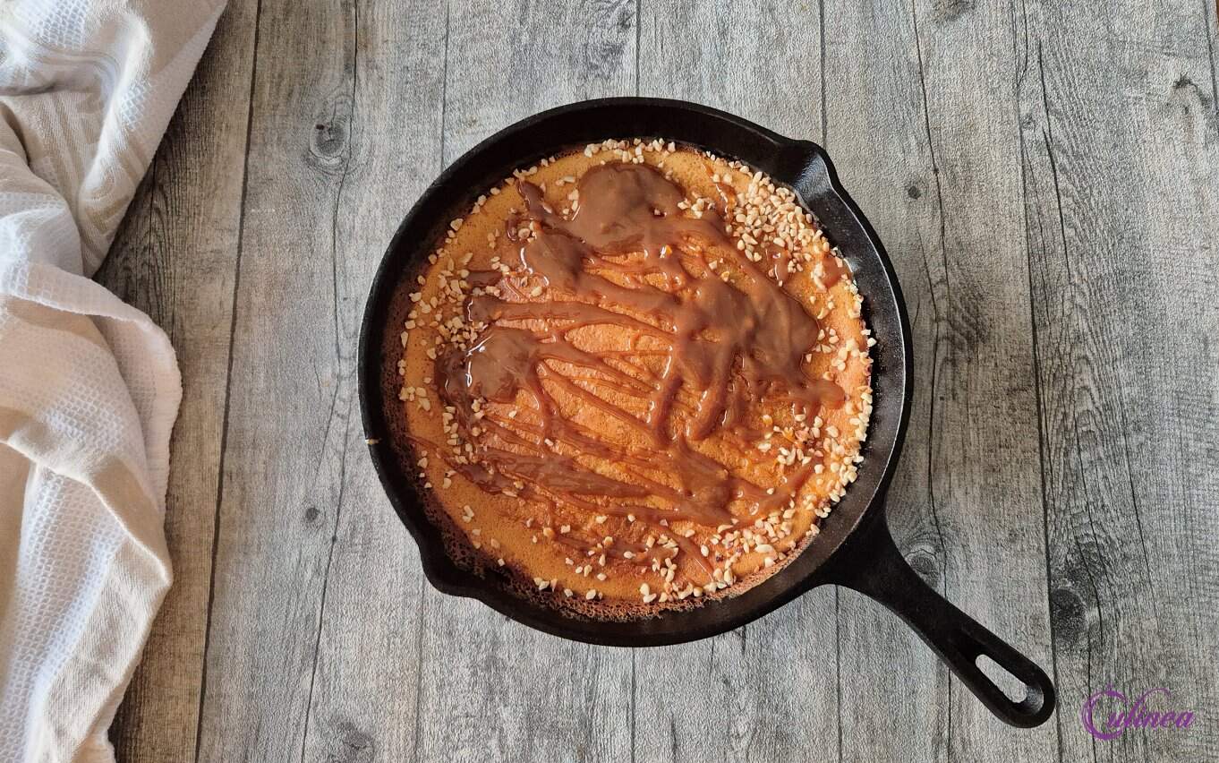 Dutch Baby met appel en karamel