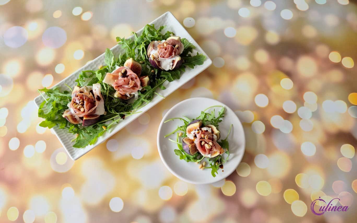 Vijgenroosjes met Prosciutto en burrata