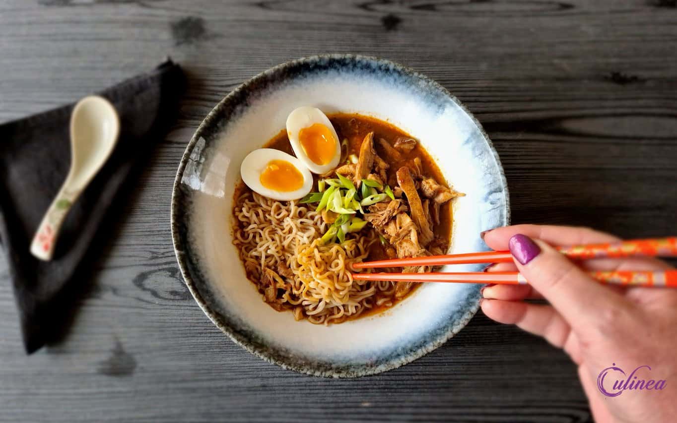 Birria ramen met kip
