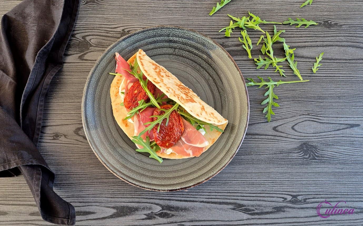 Piadina met Prosciutto en Burrata
