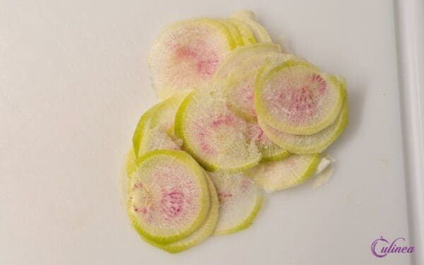 Salade rode biet en red meat radish