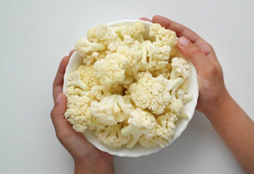 bloemkool op een bord