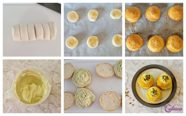 Croissantbroodjes met pistache