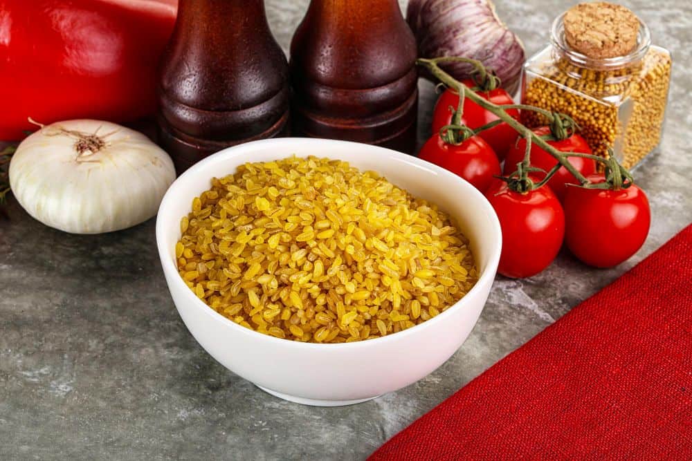 bulgur in een kom