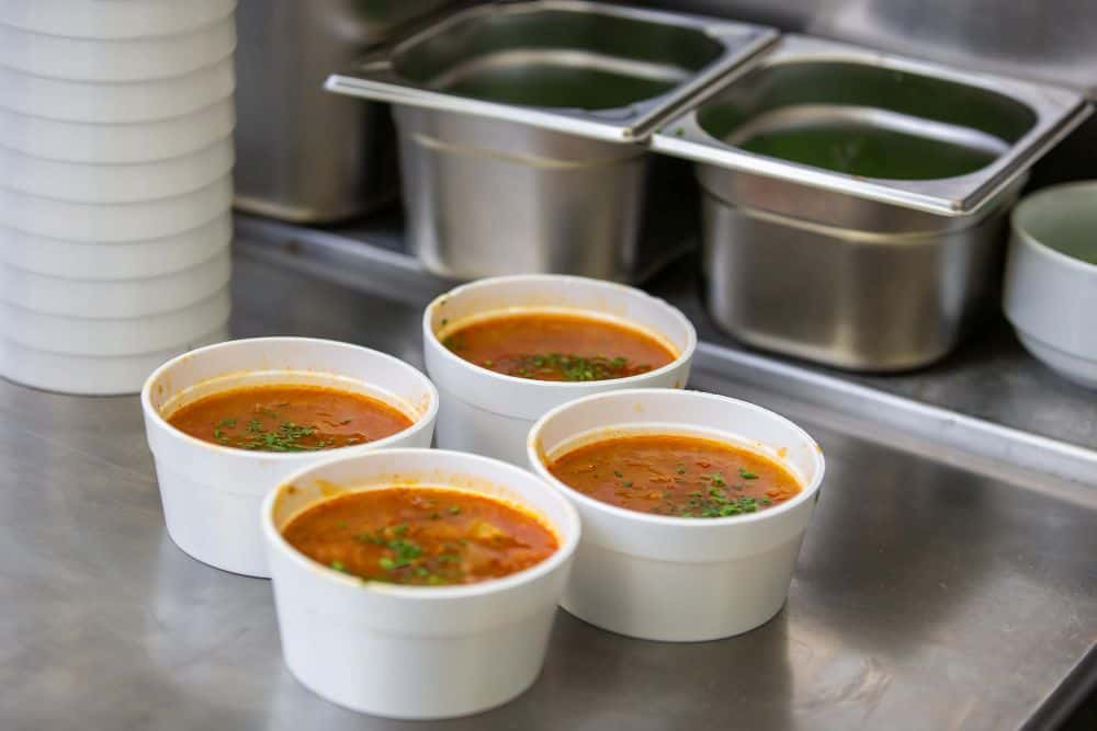 verschillende soepkommen