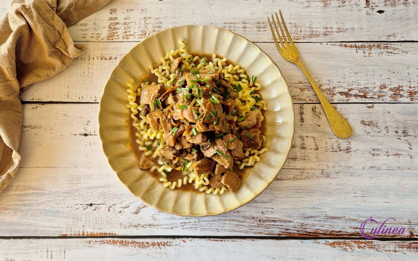 Pasta met Kalfsvlees Marsala: