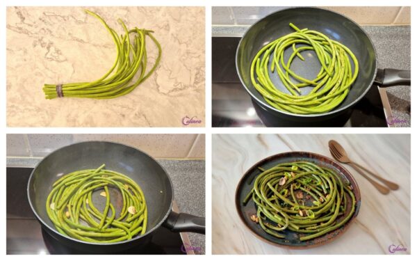 Roergebakken kouseband met knoflook