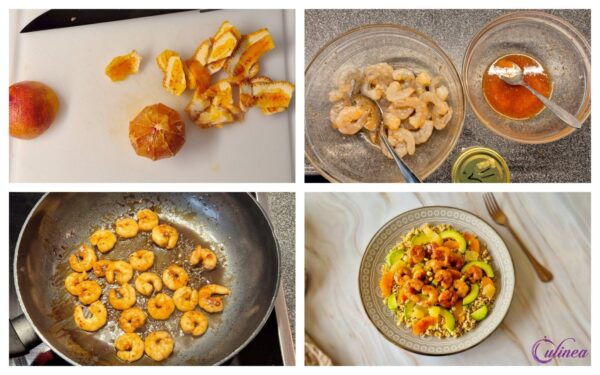 Haverrijst met garnalen en citrus